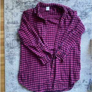 Pinkish Plaid Long Sleeve